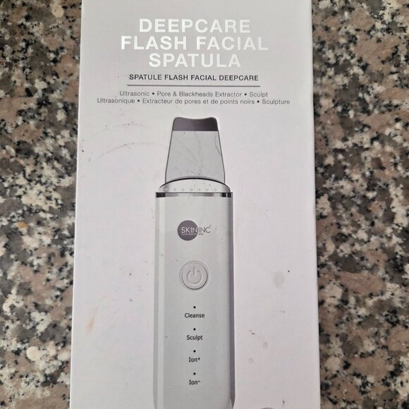 Skin Inc Deepcare Flash Facial Spatula Ultrasonic - New In Box - Picture 1 of 3